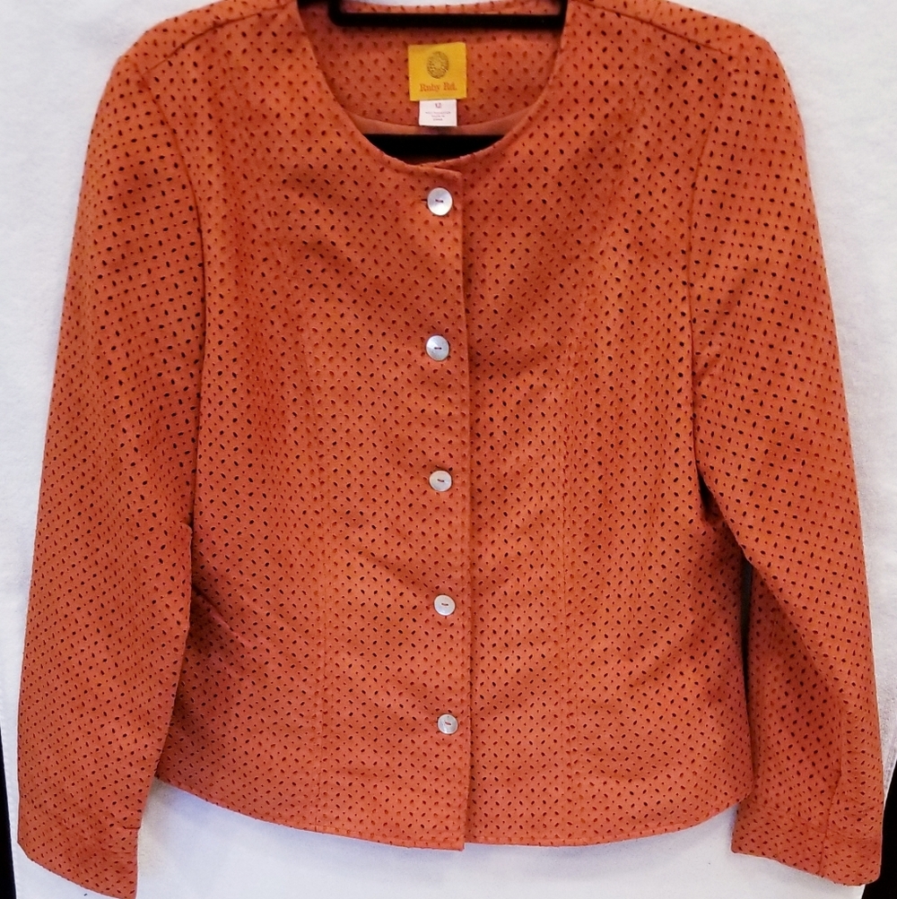Ruby Rd. Women's Burnt Orange Blazer - Picture 1 of 3